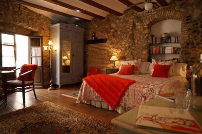 Habitación de Casa Matilda, en Corçà (Girona).