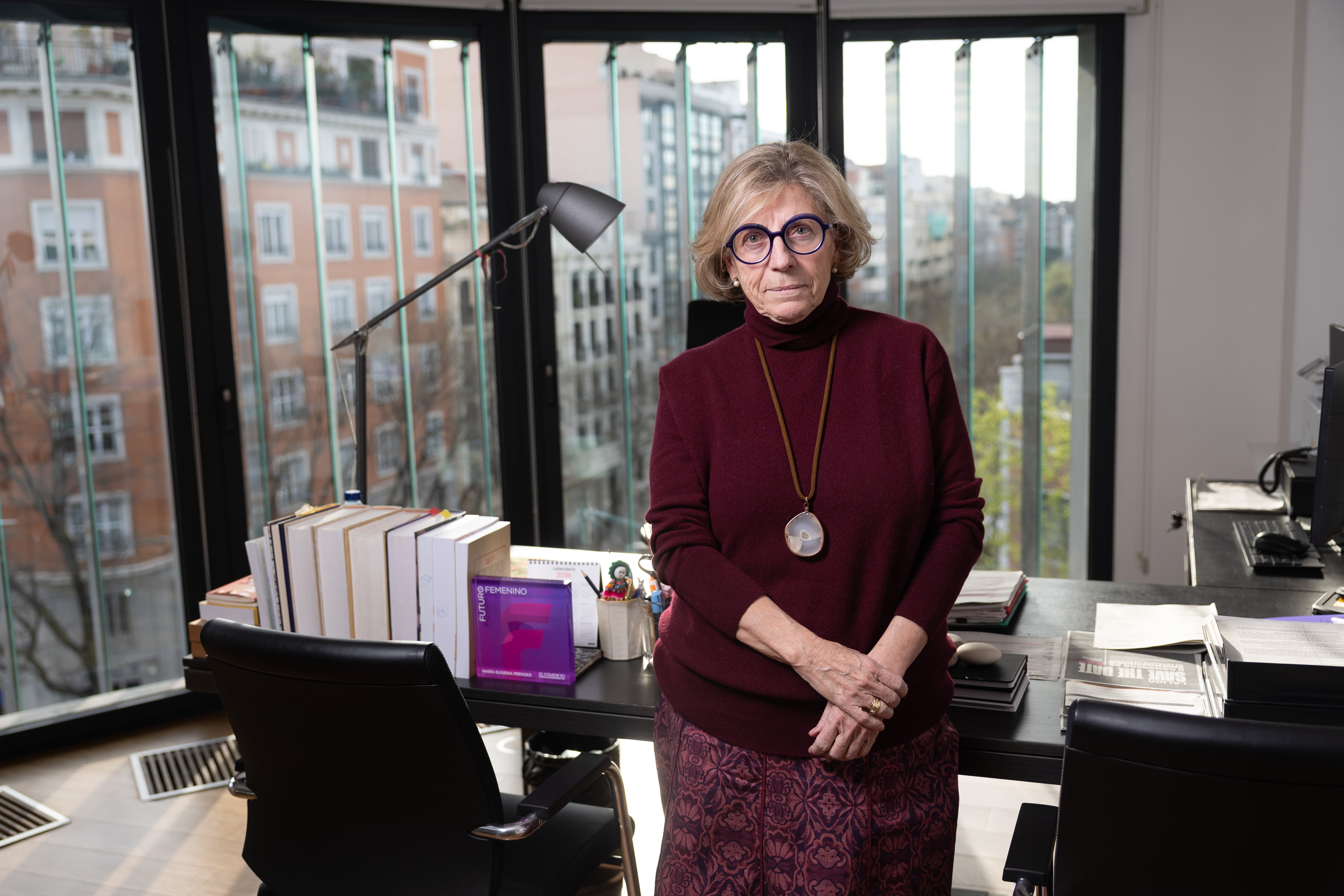María Eugenia Prendes, en su despacho, tras la entrevista.