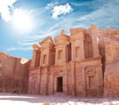 Ruinas de la ciudad de Petra (Jordania).