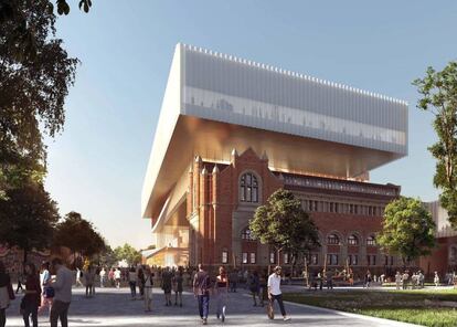 El interés de este proyecto para el <strong>nuevo Museo de Australia Occidental</strong>, en Perth (Australia), radica en el modo en que el estudio <a href="https://oma.eu/"rel="nofollow" target="_blank">OMA + Hassell</a> integra cuatro edificios preexistentes generando un conjunto completamente nuevo y al mismo tiempo armónico. El imponente volumen superior queda suspendido sobre las antiguas arquitecturas, y parece al mismo tiempo protegerlas y cernirse sobre ellas. Lo arriesgado de esta apuesta ha generado la lógica curiosidad por el resultado.