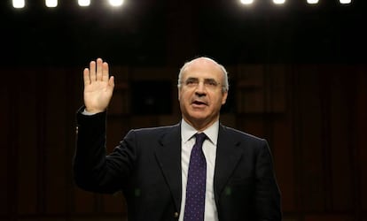 William Browder en una comparecencia en el Senado de EEUU sobre la trama rusa el pasado julio. 