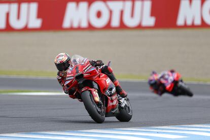 Bagnaia, durante la carrera.