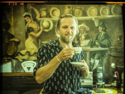 Juan Diez posa este miércoles en el restaurante Viña P.