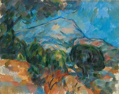 Otro de los motivos recurrentes en Cézanne fue este imponente macizo. 'La montaña de Sainte-Victoire' (c. 1904), prestado por el Cleveland Museum of Art.