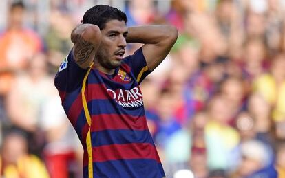 Luis Suárez, al partit contra Las Palmas el 26 de setembre.