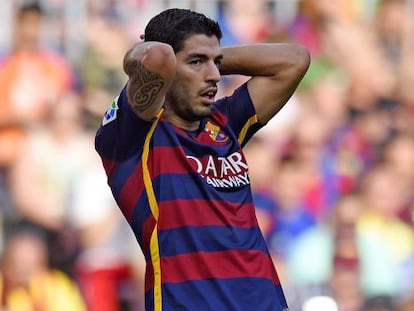 Luis Suárez, al partit contra Las Palmas el 26 de setembre.