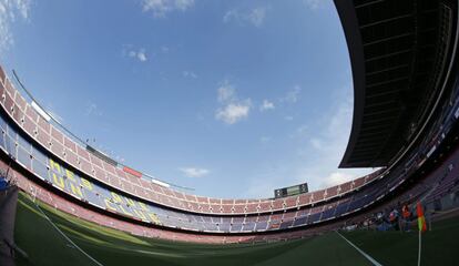 El Camp Nou esta tarde, antes de la final 