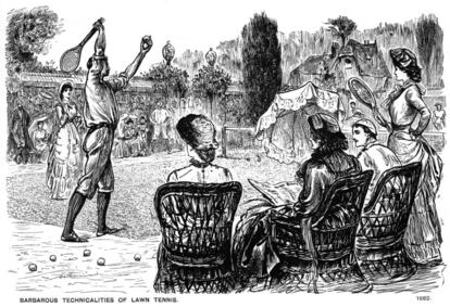 I·lustració sobre el tennis de George du Maurier, de l’any 1882.
