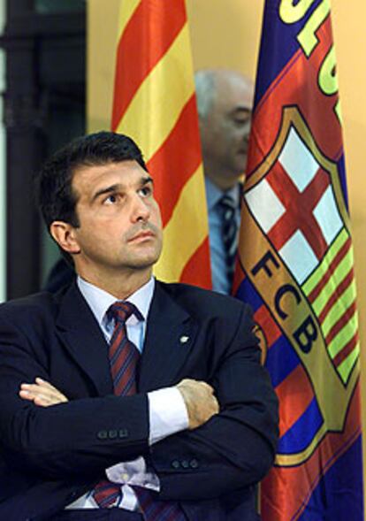 Joan Laporta, en un acto del Barcelona.