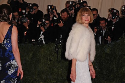 La redactora jefa de 'Vogue' Estados Unidos, Anna Wintour, una de las organizadoras de la gala.