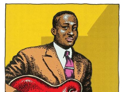 Retrato de Big Bil Broonzy, de Robert Crumb.