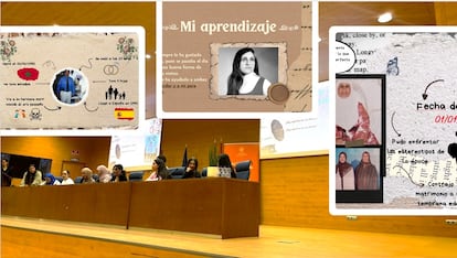 Estudiantes del IES La Fortuna durante su presentación en el VIII Encuentro ‘Historias de Vida’, 24 de abril de 2025.