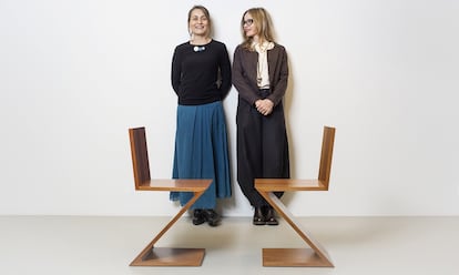 Agnès Blanch, diseñadora 
de interiores (a la izquierda), y Elina
Vilá, arquitecta.