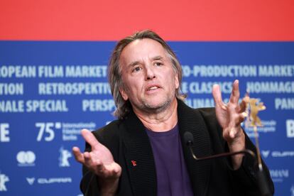 Richard Linklater, el martes al mediodía en la rueda de prensa de 'Blue Moon' en la Berlinale.