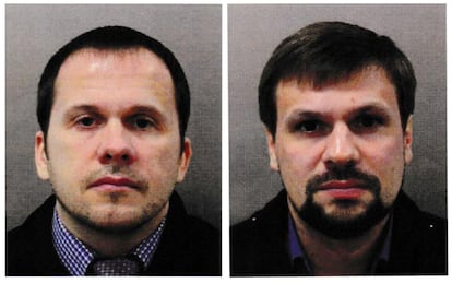 Alexander Petrov (izq) y Ruslan Boshirov, puestos en busca y captura por República Checa.