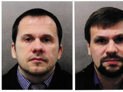 Alexander Petrov (izq) y Ruslan Boshirov, puestos en busca y captura por República Checa.