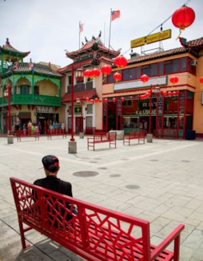 Central Plaza, en el barrio de Chinatown, en Los Ángeles.