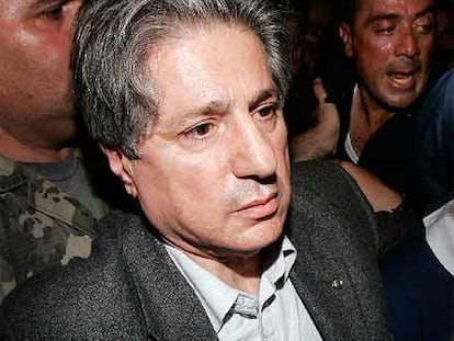 El ex presidente libanés Amín Gemayel, padre del político asesinado.