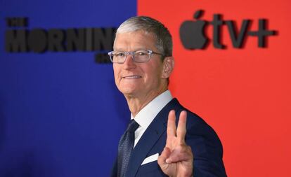 Tim Cook, consejero delegado de Apple, el pasado 28 de octubre en Nueva York. 