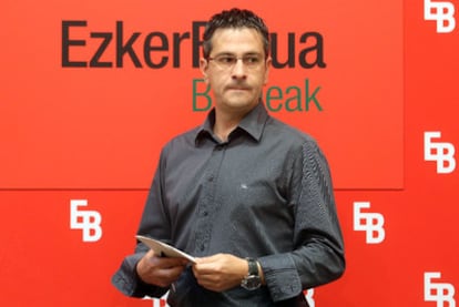 El coordinador general de EB, Mikel Arana,  el pasado mes en Bilbao.