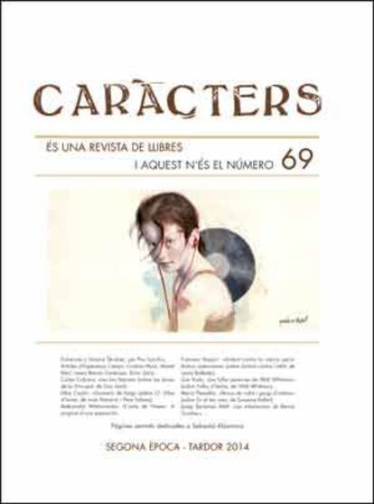 Coberta de la revista &#039;Car&agrave;cters&#039;.