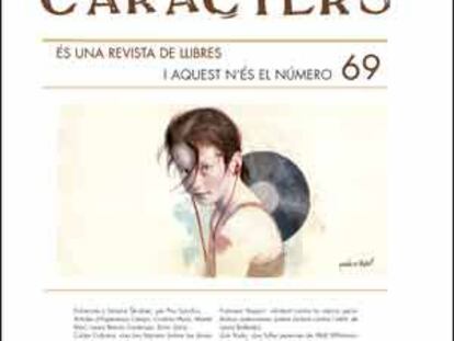 Coberta de la revista &#039;Car&agrave;cters&#039;.