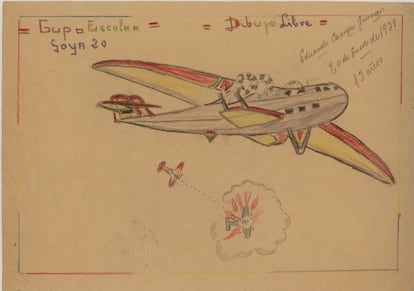 Fire, bombs and swastika: the portrait of the fear of children pursued by war | Spain