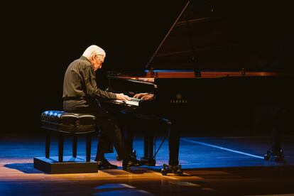 Joaquín Achúcarro, durante su concierto en Nueva York.