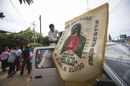 Manifestación de profesores en Oaxaca.