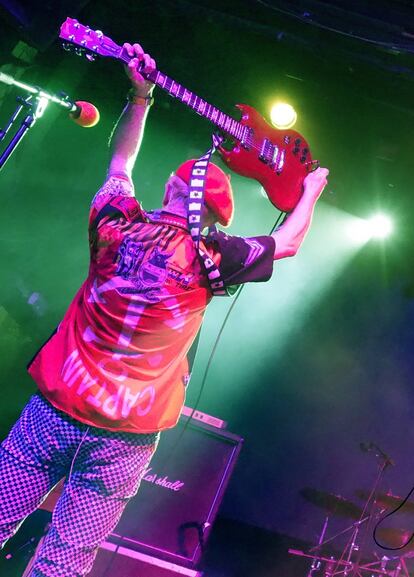 Captain Sensible, de The Damned, en Madrid en 2015.