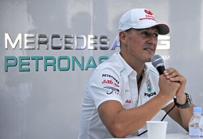 Schumacher, al anunciar su retirada.