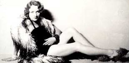 La actriz y cantante berlinesa Marlene Dietrich.
