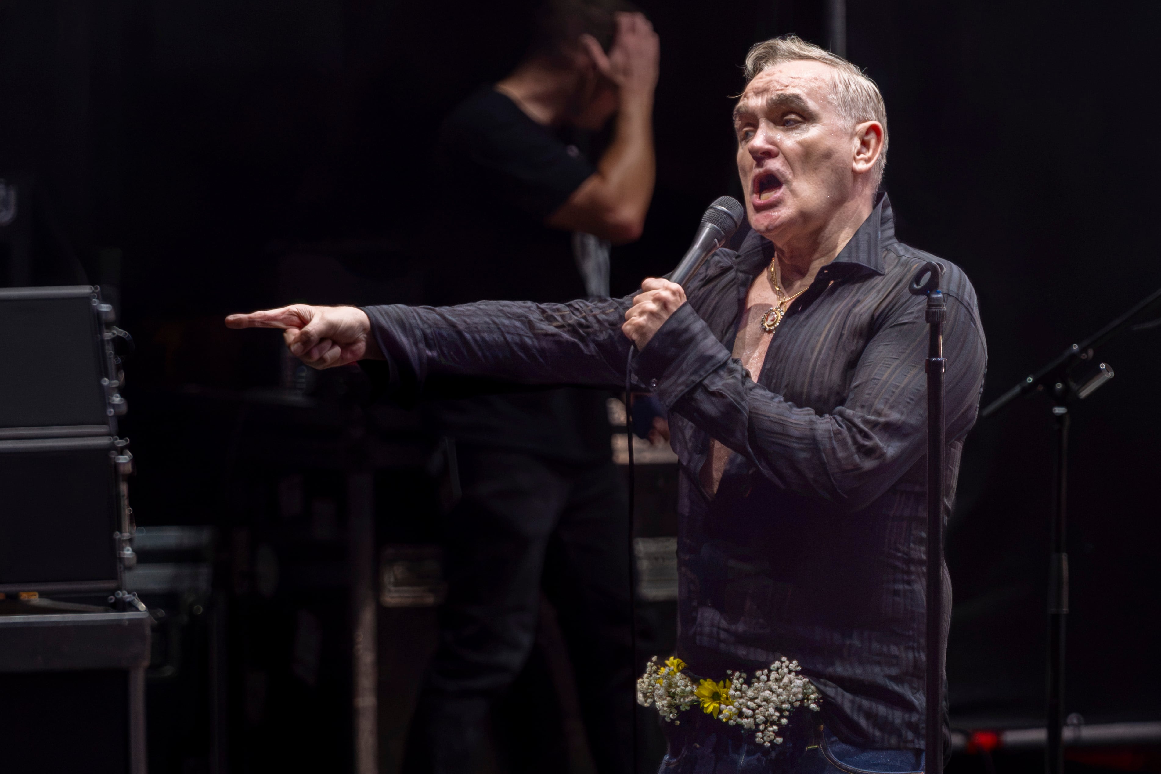 Concierto del cantante británico Morrissey en el Poble Espanyol de Barcelona.