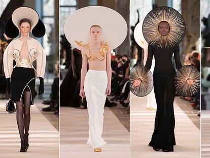 Schiaparelli presentó su colección Alta Costura primavera-verano 2022 este lunes en la apertura de la Semana de la Moda de París.