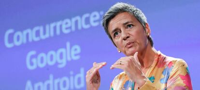 Margrethe Vestager, comisaria europea de la Competencia.