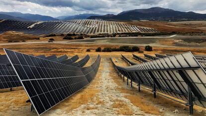 La planta fotovoltaica Olivares, en Jaén, en mayo.