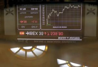 El principal indicador de la Bolsa española, el IBEX 35. EFE/Archivo