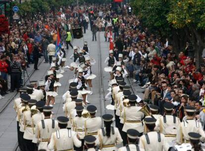 Desfile de clausura del I Congreso Nacional de Bandas de Música Procesional Ciudad de Sevilla