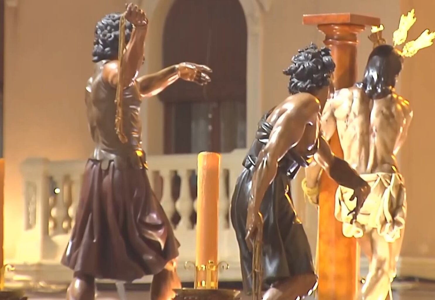 Un detalle del trono del Santísimo Cristo de la Columna de Elche.