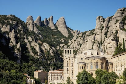 La basílica de Montserrat.