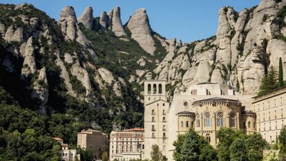 La basílica de Montserrat.