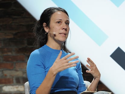 La escritora Rivka Galchen, durante un evento celebrado en Nueva York en octubre de 2017.