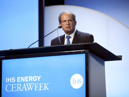 Scott Sheffield, fundador de Pioneer Resources, durante una conferencia de energía en Houston, Texas, en 2015.