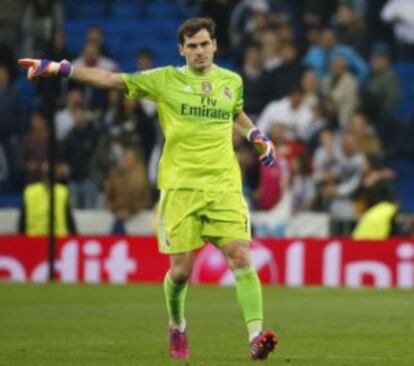 Iker Casillas, en el partido de ayer.