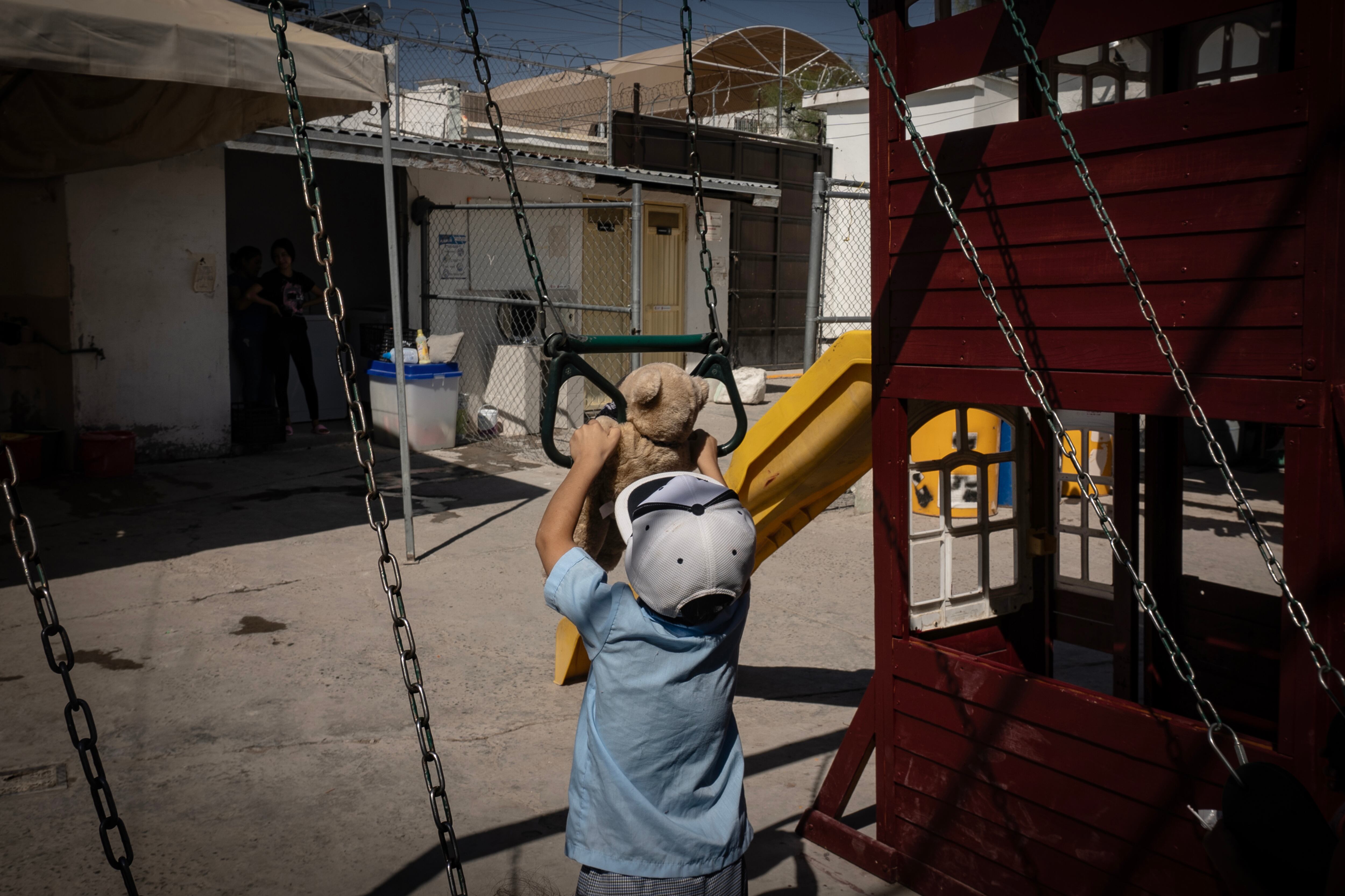 Un niño migrante en Ciudad Juárez. 