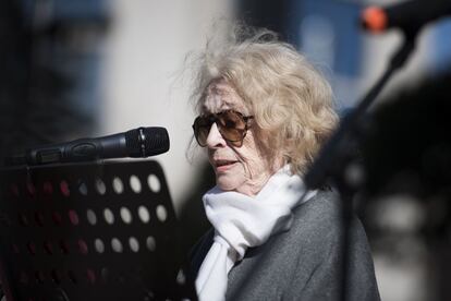 Montserrat Carulla, ayer durante el maratón de actrices.