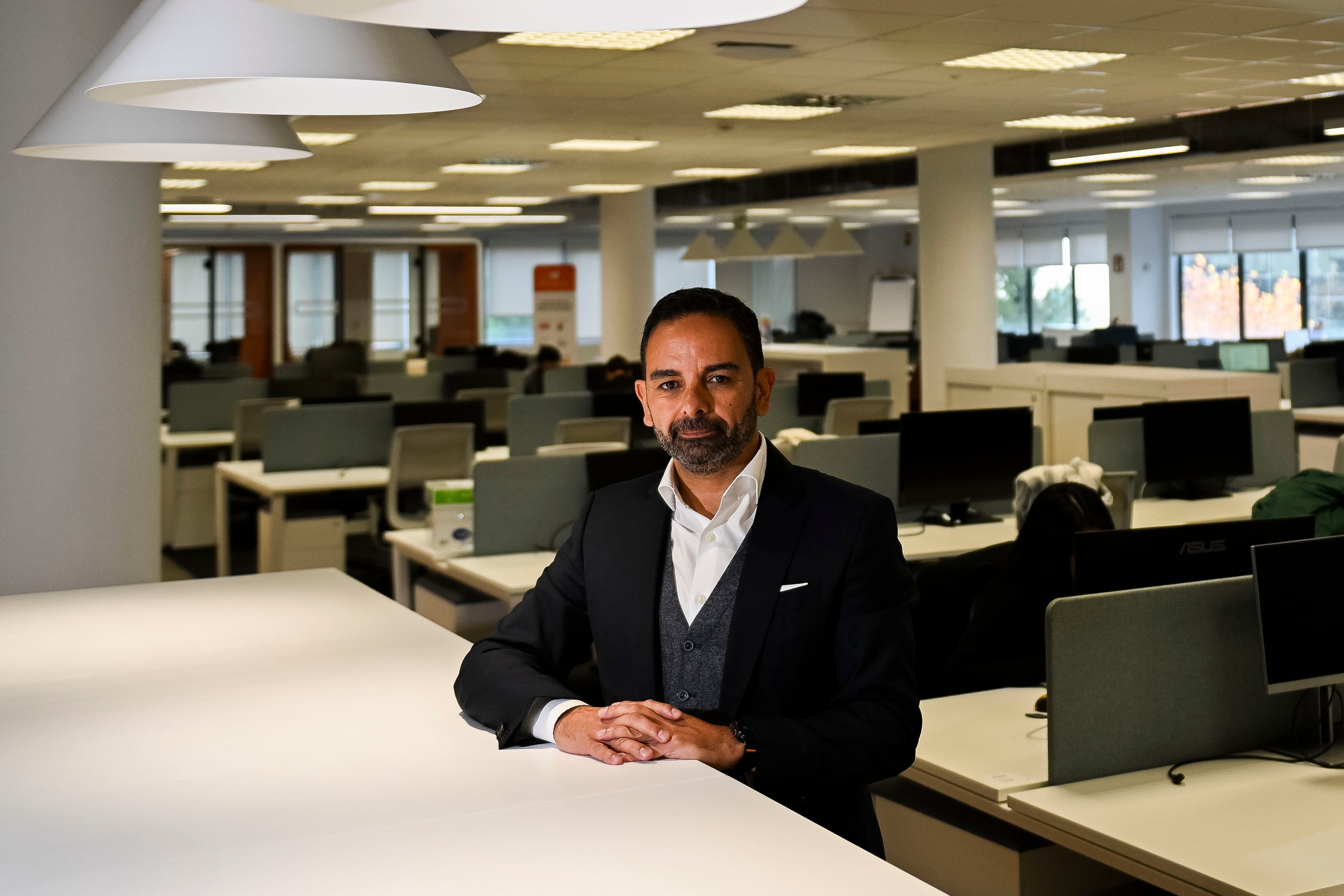 David Herranz, presidente de ManpowerGroup para el Sur de Europa, fotografiado en la sede de la empresa en Madrid.