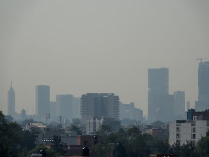 El cielo de Ciudad de México,  el 4 de mayo de 2022.