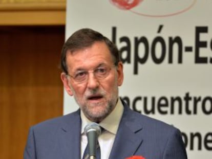 Mariano Rajoy durante su discurso en Tokio el pasado 2 de octubre.
