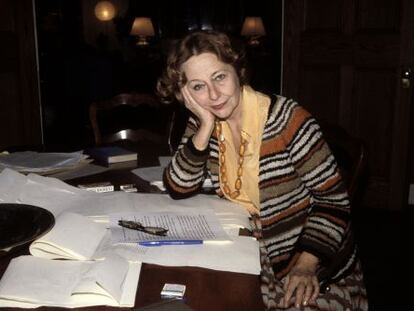 Fotograf&iacute;a de la escritora Elizabeth Hardwick, en 1978.